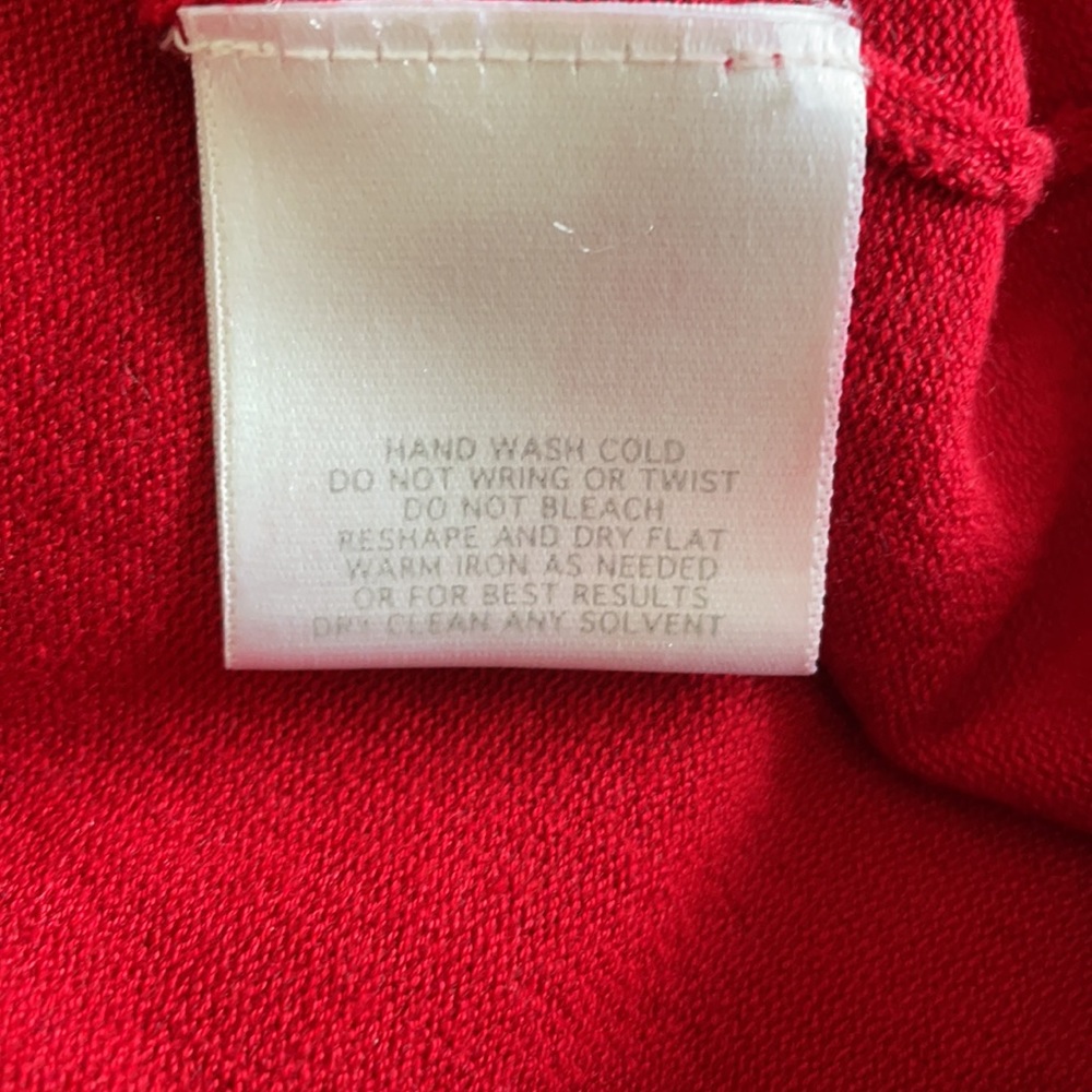 Worthington Red Sweater with Beaded Detail - Picture 4 of 4